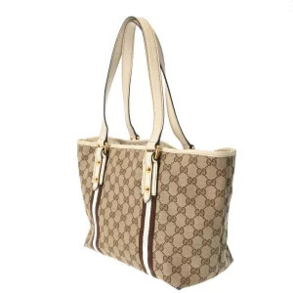 Gucci GG Beige Tote Bag Canvas